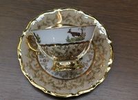 Set of teacups & saucers, decor 504-135