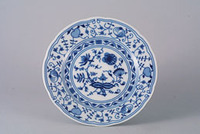 Plate desert 19 cm,  decor blue onion
