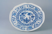 Cake Plate 28cm, decor blue onion